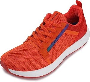 Men's Breathable Orange Wide Toe Box Running Shoes