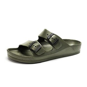FUNKYMONKEY Men’s Colorful Double Buckle Slides