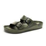 FUNKYMONKEY Men’s Colorful Double Buckle Slides