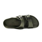 FUNKYMONKEY Men’s Colorful Double Buckle Slides