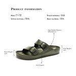 FUNKYMONKEY Men’s Colorful Double Buckle Slides