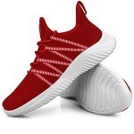 Comfortable Red Slip-On Running Shoes for Men