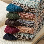Cozy Vintage Knit Wool Socks - 5 Pairs