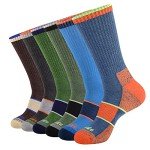 Colorful Men's Athletic Crew Socks - 6 Pack