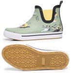 Colorful Unisex Waterproof Ankle Rain Boots
