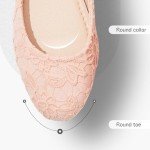 Pink Foldable Round Toe Ballet Flats for Women