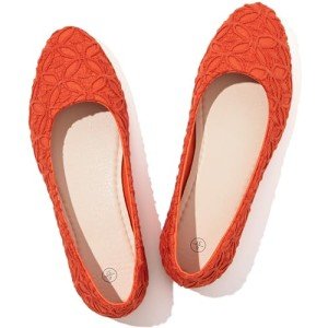 Colorful Women’s Slip-On Loafers in Orange