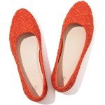 Colorful Women’s Slip-On Loafers in Orange