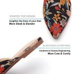 Colorful Pointed Toe Mules for Women