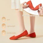 Colorful Women’s Slip-On Loafers in Orange