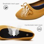 Shupua Women's Colorful Bow Pointed Toe Flats