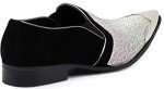 Sparkle Rhinestone Suede Loafers for Men