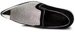 Sparkle Rhinestone Suede Loafers for Men
