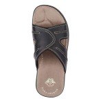 Men's Sunland Black Slide Sandals, Size 10