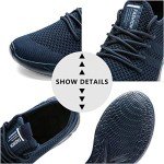 Damyuan Men's Casual Blue Lace-Up Running Shoes