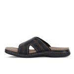 Men's Sunland Black Slide Sandals, Size 10
