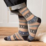 Men's Winter Wool Crew Socks - 6 Pairs