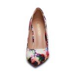 Floral High Heel Wedding Pumps for Women