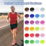24 Pairs Colorful Flat Shoelaces for All Shoes