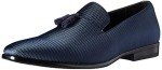 Stacy Adams Navy Tassel Slip-On Loafers for Men
