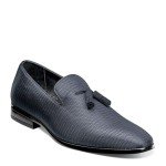 Stacy Adams Navy Tassel Slip-On Loafers for Men