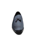 Stacy Adams Navy Tassel Slip-On Loafers for Men