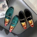 Men's Green Velvet Slip-On Driving Loafers Size 13
