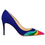 Colorful Rainbow Kitten Heels for Women