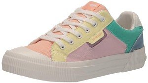 Color Block Rainbow Cheery Sneakers for Women