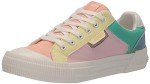 Color Block Rainbow Cheery Sneakers for Women