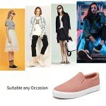 Women's Slip-On Canvas Sneakers in Suede Pink