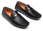 Colorful Crocodile Print Men's Slip-On Loafers