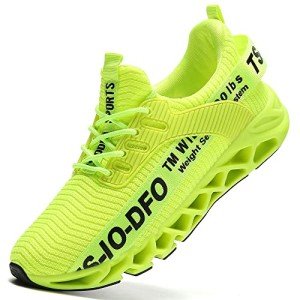 Men's Fluorescent Green Slip-On Sneakers – Size 11