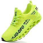 Men's Fluorescent Green Slip-On Sneakers – Size 11