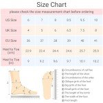 Allegra K Orange Zip Platform Chunky Heel Boots