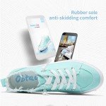 Light Green Slip-On Canvas Sneakers for Women