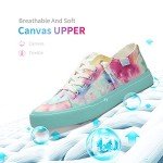 Rainbow Tie Dye Slip-On Sneakers for Women