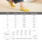 Colorful Women’s Pointed Toe Ballet Flats - Yellow