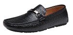 Colorful Crocodile Print Men's Slip-On Loafers