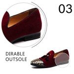 Colorful Men’s Casual Penny Loafers in Red