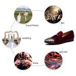 Colorful Men’s Casual Penny Loafers in Red