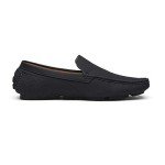 Bruno Marc Men's Colorful Penny Loafers - Black
