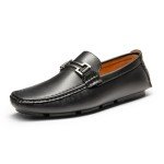 Colorful Faux Leather Penny Loafers for Men