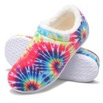 Colorful Cozy Fleece Slip-On Slippers for Everyone