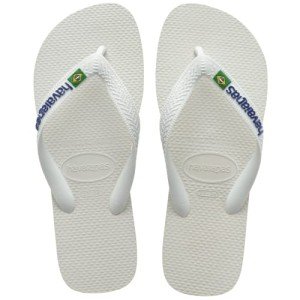 Havaianas Men’s Brazil Logo White Flip Flops