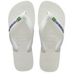 Havaianas Men’s Brazil Logo White Flip Flops