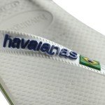 Havaianas Men’s Brazil Logo White Flip Flops