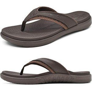 Colorful Men's Comfort Flip Flops with Arch Support
