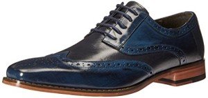 Colorful Wingtip Oxford Shoes for Men - Cobalt/Navy