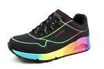 Skechers Women's UNO-POP Colorful Sneakers, Black/Multi
